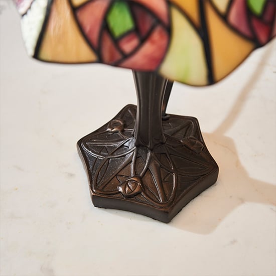 Ingram Tiffany Glass Table Lamp In Dark Bronze_4