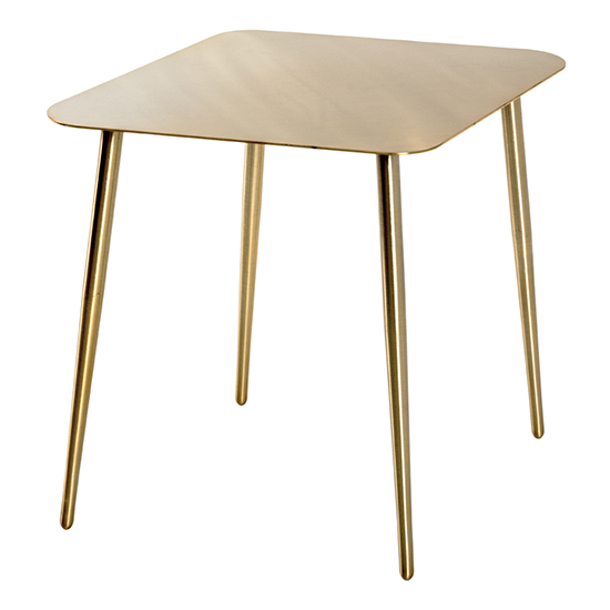 Photo of Inman metal side table in gold