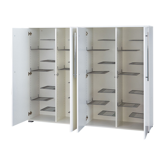 Inside Shoe Storage Cabinet In White High Gloss_2