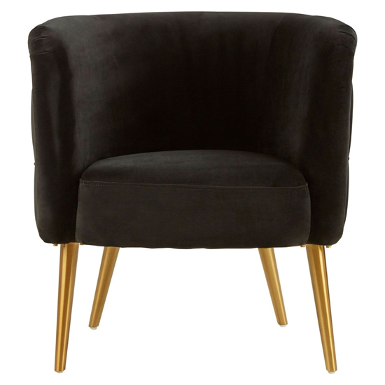 Intercrus Upholstered Fabric Tub Chair In Black