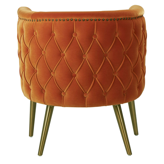 Intercrus Upholstered Fabric Tub Chair In Orange_4