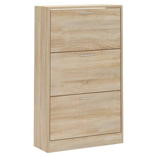 Oscar Shoe Storage Cabinet With 3 Flaps In Sonoma Oak