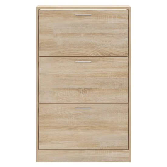 Oscar Shoe Storage Cabinet With 3 Flaps In Sonoma Oak