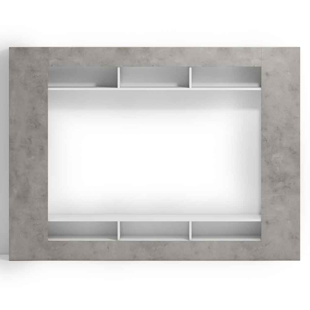 Inverness High Gloss Entertainment Unit In Cement