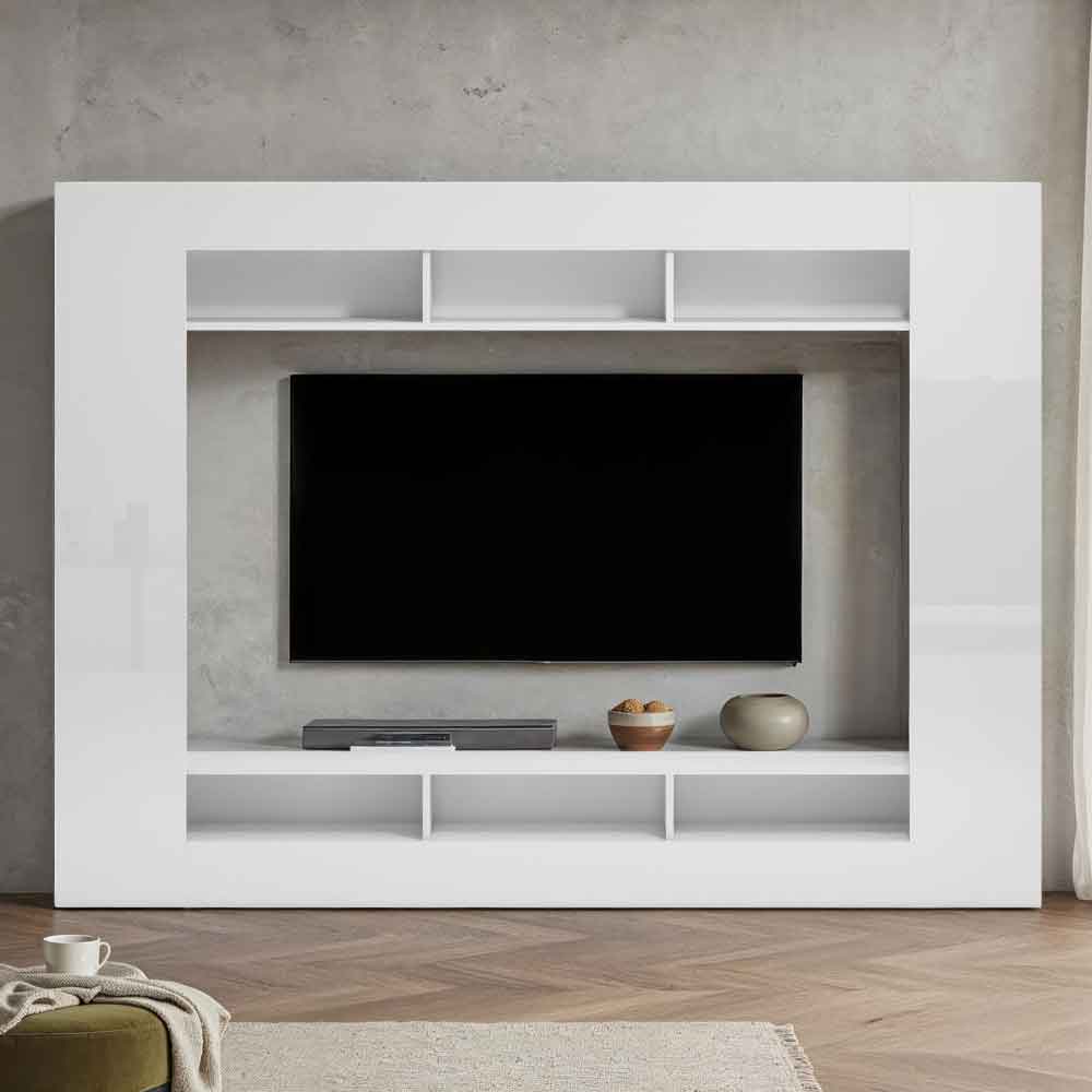 Inverness High Gloss Entertainment Unit In White