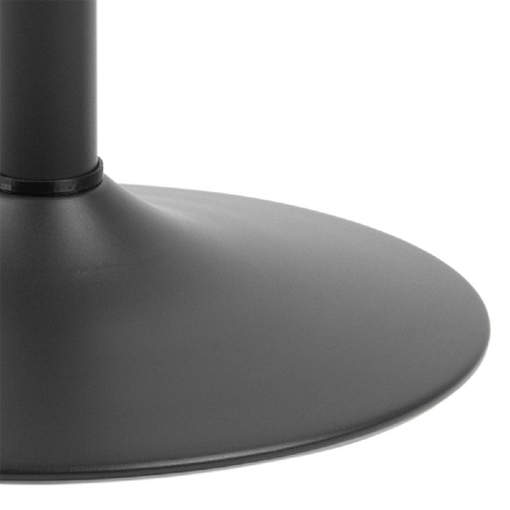 Ionia Wooden Bar Table Round In Black Ash
