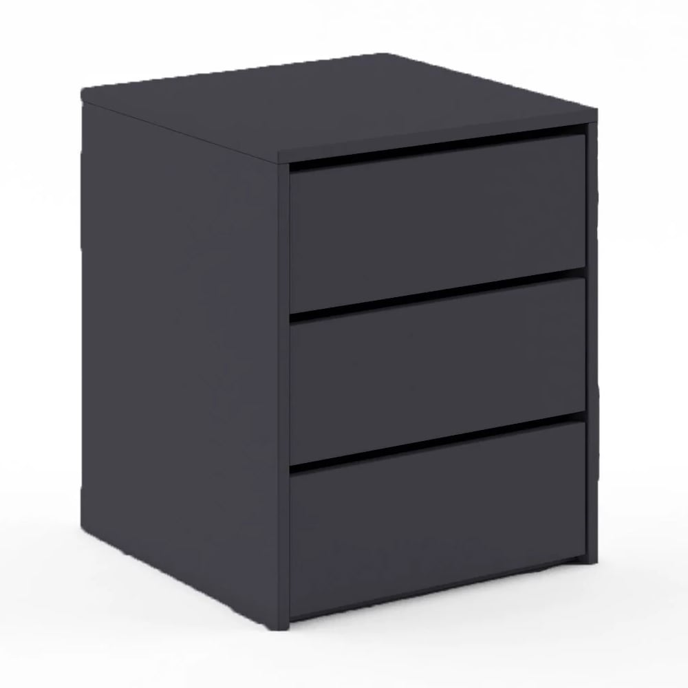 Read more about Ionia wooden chest of 3 drawers in matt black