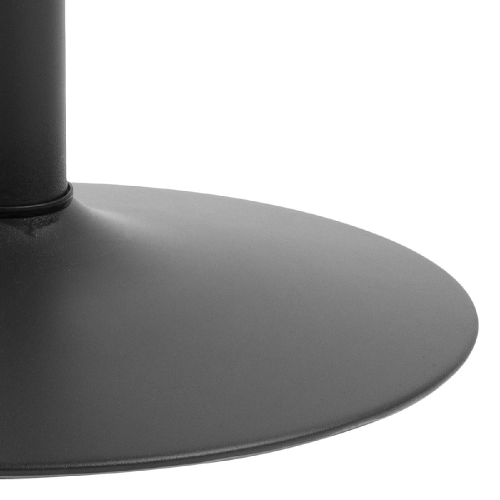 Ionia Wooden Coffee Table Round In Black Ash