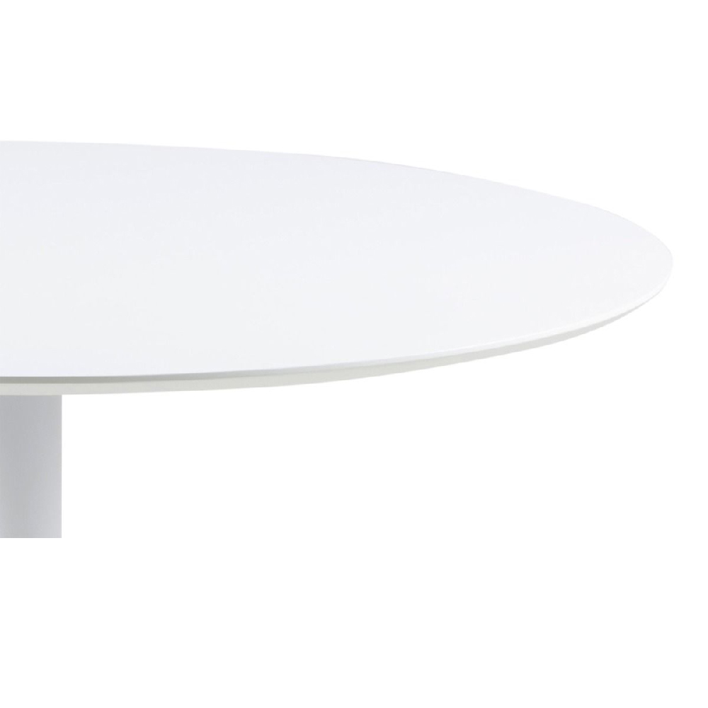 Ionia Wooden Dining Table Round In White