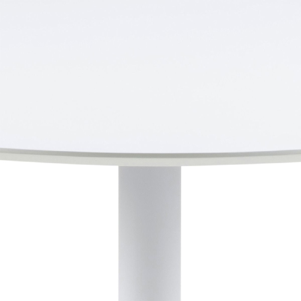 Ionia Wooden Dining Table Round In White