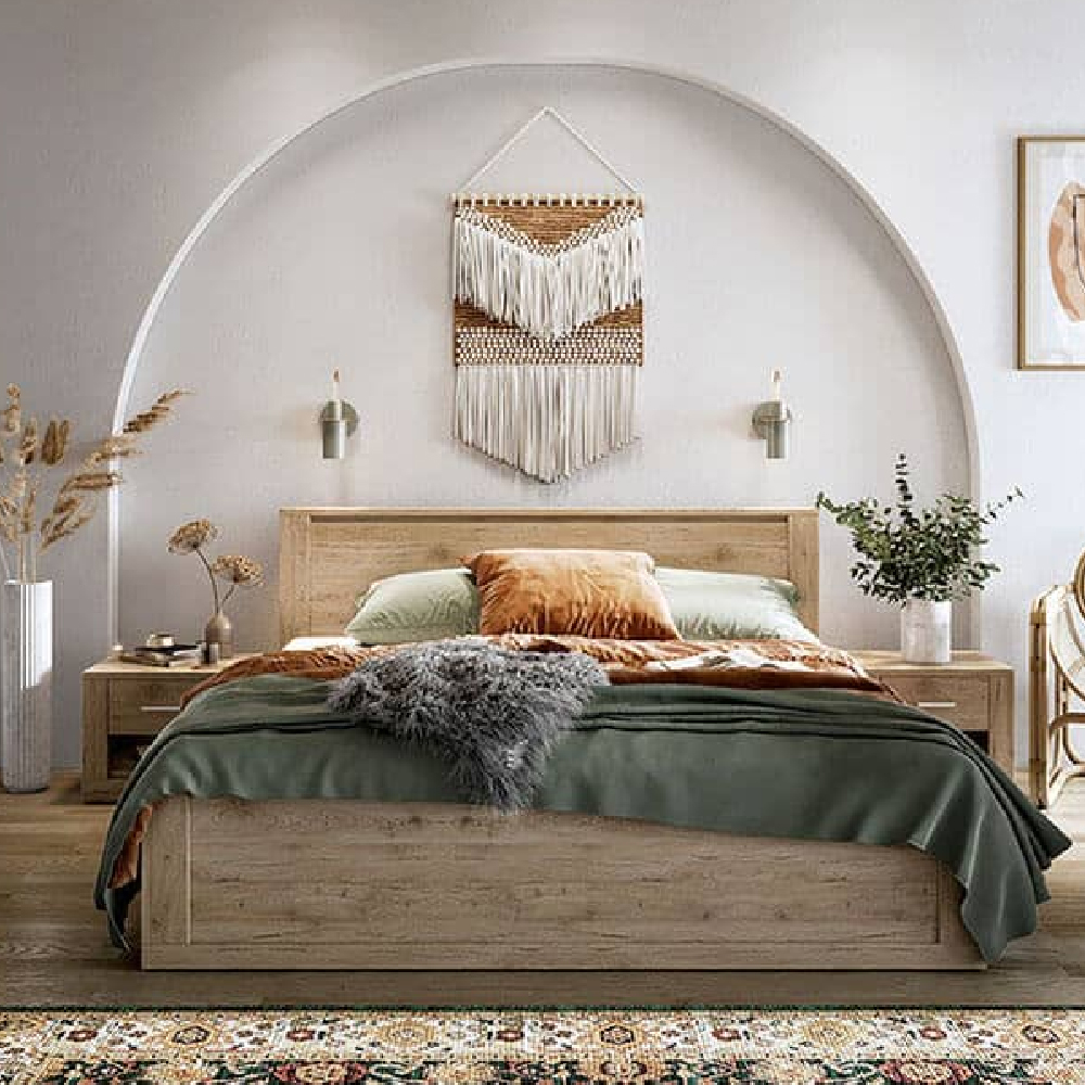 Read more about Ionia wooden double bed in san remo oak