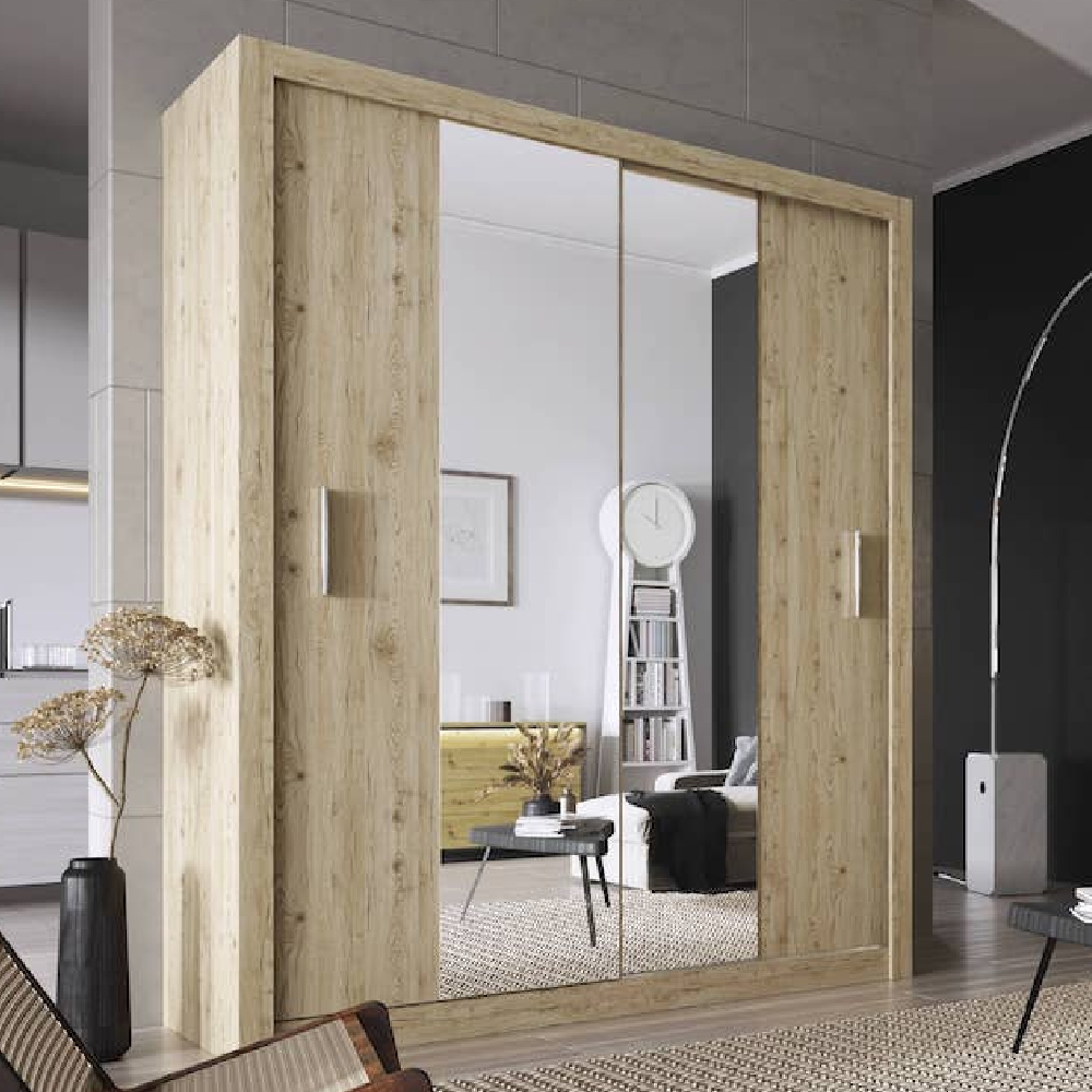 Read more about Ionia wooden wardrobe with 2 sliding doors in san remo oak