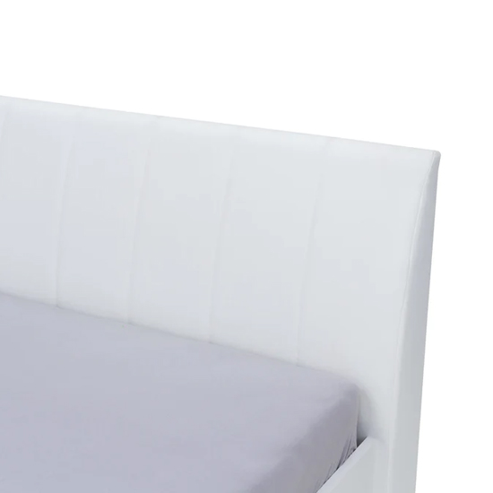 Iowa High Gloss Super King Size Bed In White
