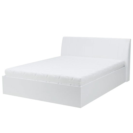 Iowa High Gloss Super King Size Bed In White