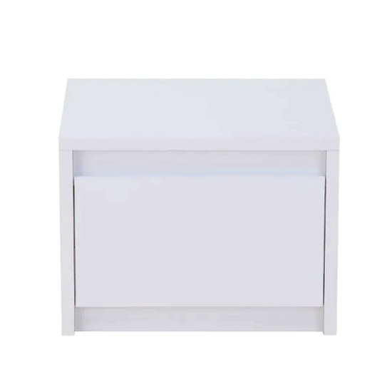 Iowa Set Of 2 High Gloss Bedside Cabinets In White