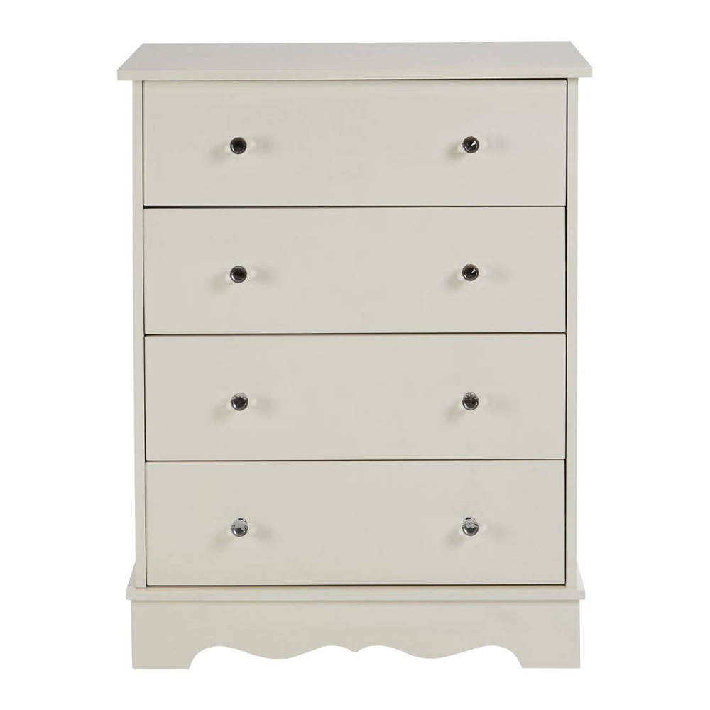 Iramel Wooden Kids Chest Of 4 Drawers in Ivory