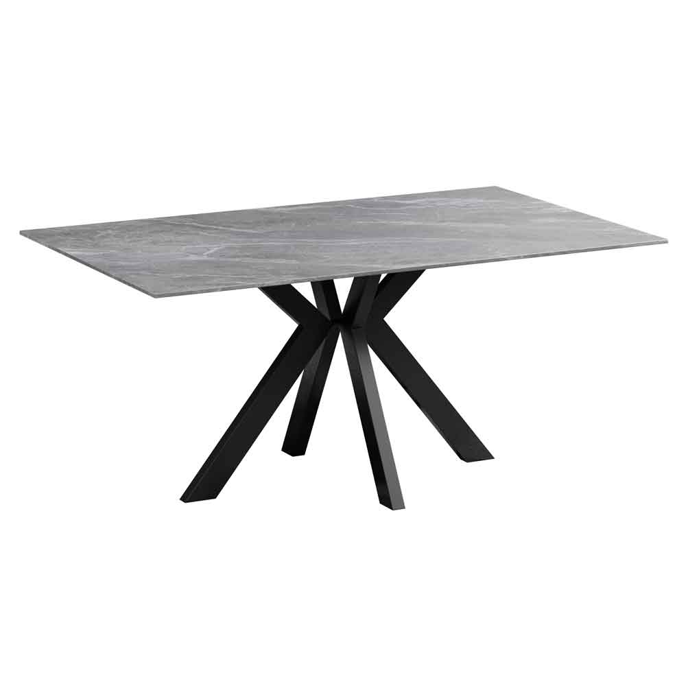 Iramix Ceramic Dining Table in Grey Matt