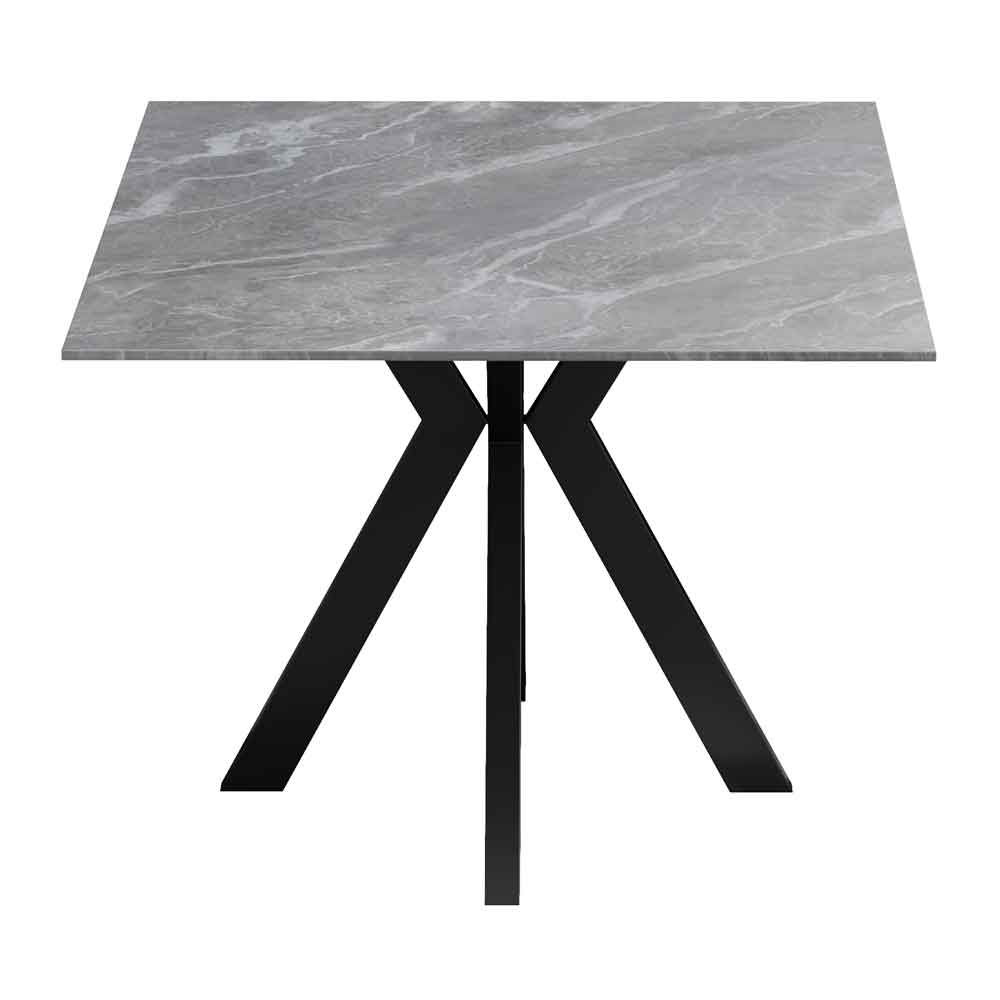 Iramix Ceramic Dining Table in Grey Matt