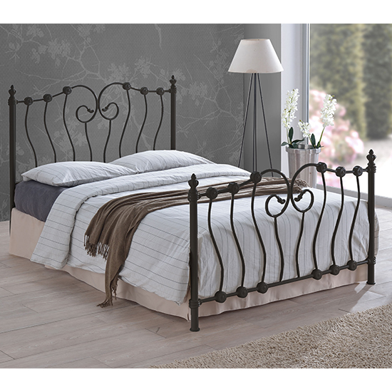 Read more about Irela metal single bed in black