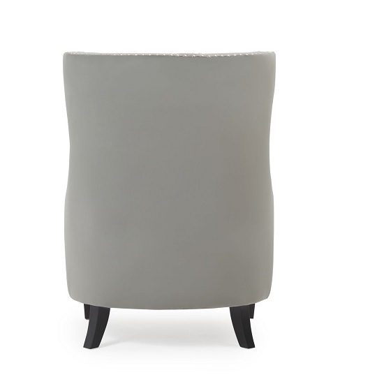 Irina Velvet Accent Chair In Grey With Black Legs_3