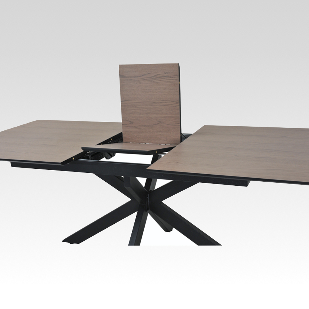 Irmo Small Wooden Extending Dining Table In Ashen Oak