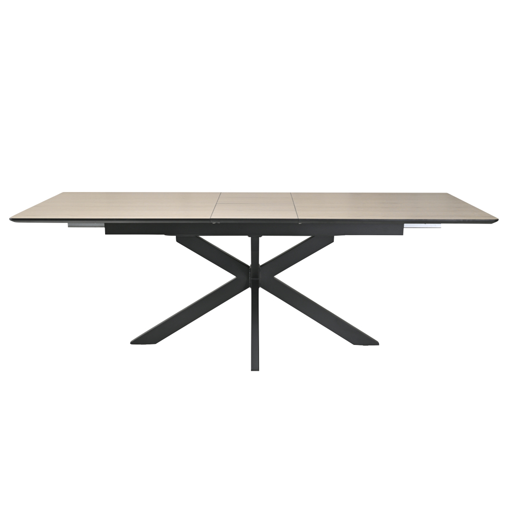 Irmo Small Wooden Extending Dining Table In Dune Oak