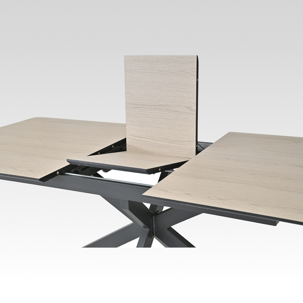 Irmo Small Wooden Extending Dining Table In Dune Oak