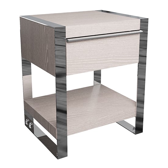 Product photograph of Irvane Large Wooden Side Table In Grey Oak from Furniture in Fashion