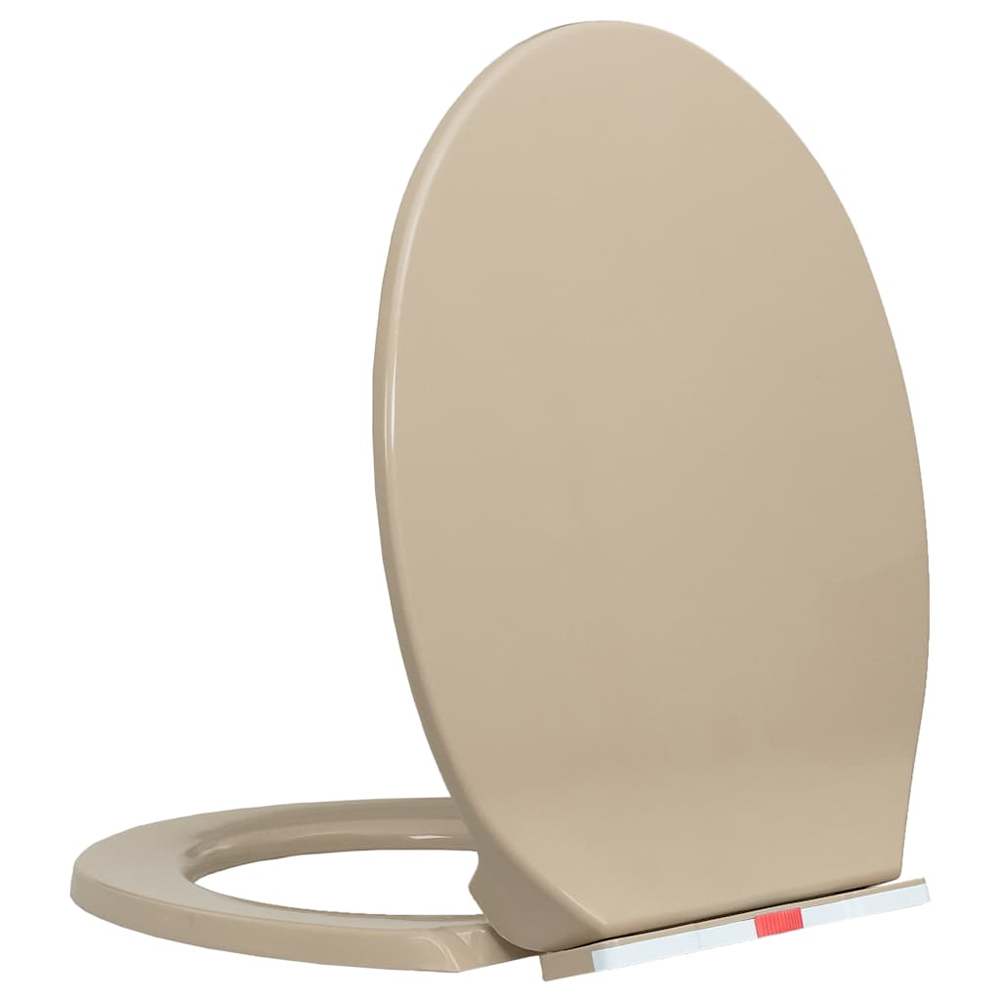 Irvine PP Oval Soft-Close Quick-Release Toilet Seat - Beige