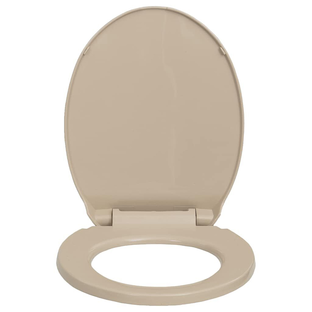 Irvine PP Oval Soft-Close Quick-Release Toilet Seat - Beige