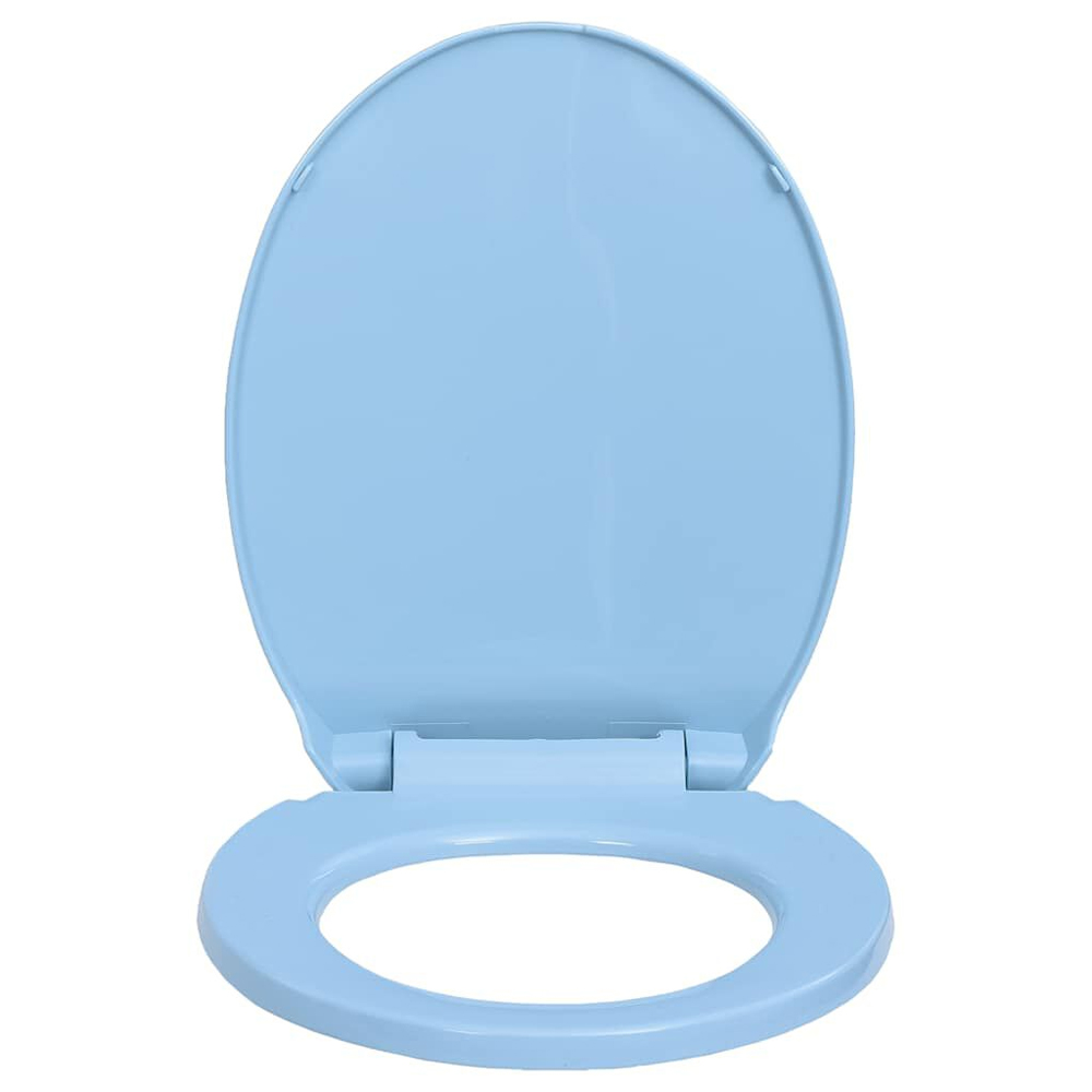 Irvine PP Oval Soft-Close Quick-Release Toilet Seat - Blue