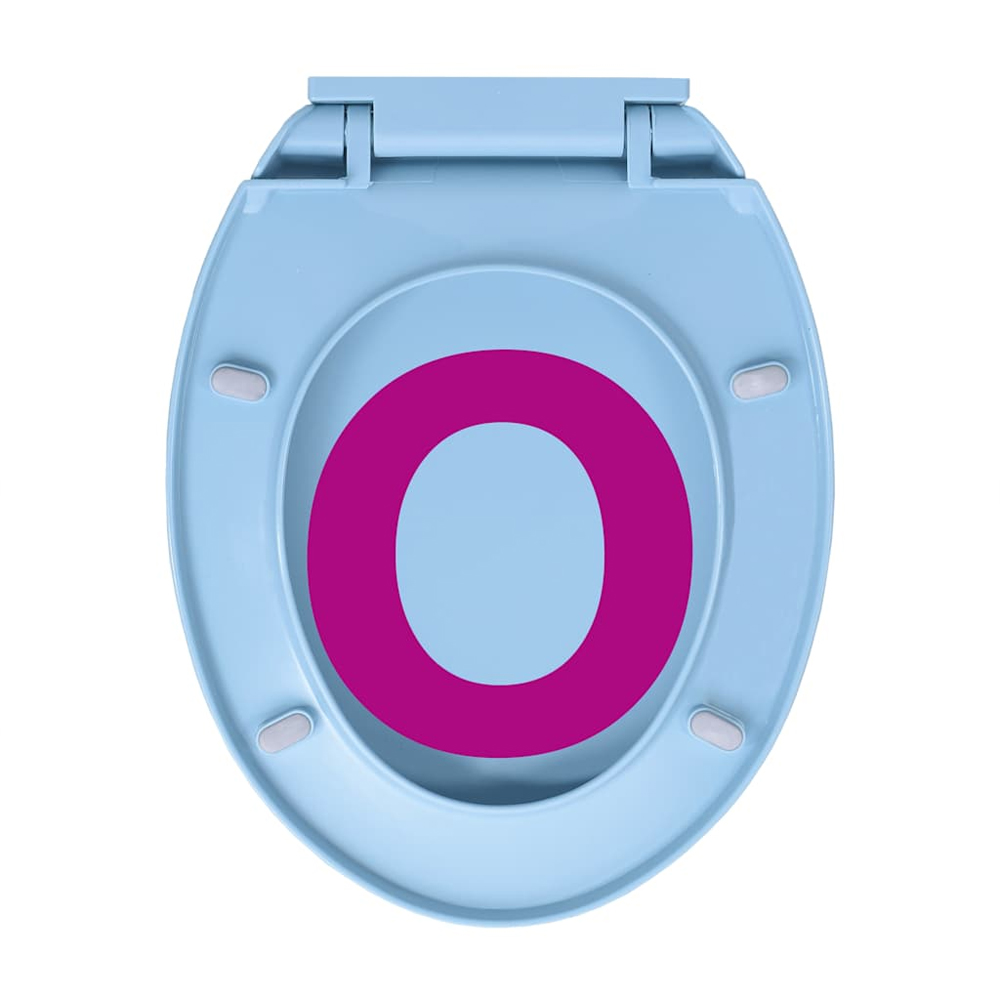 Irvine PP Oval Soft-Close Quick-Release Toilet Seat - Blue