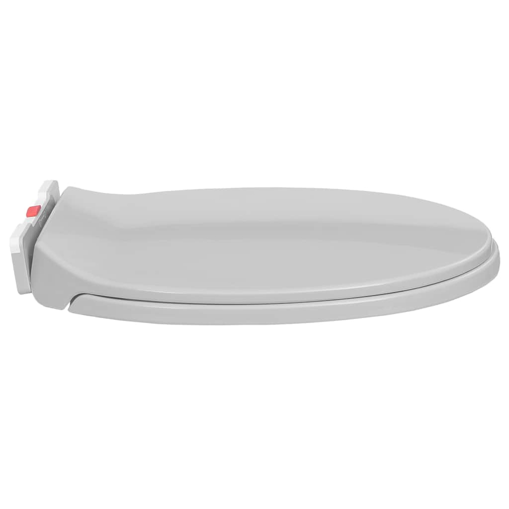 Irvine PP Oval Soft-Close Quick-Release Toilet Seat - Light Grey