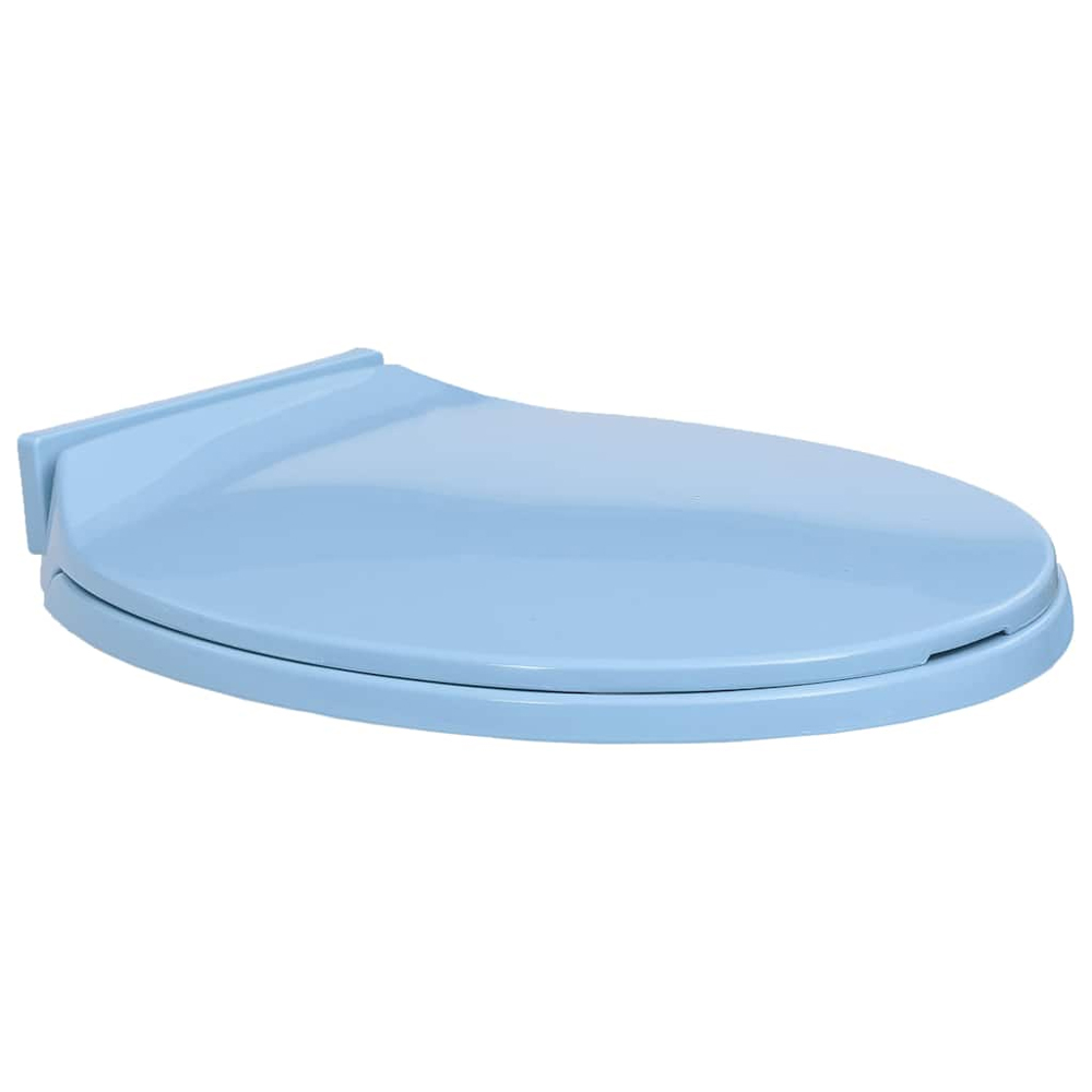 Irvine PP Oval Soft-Close Toilet Seat - Blue