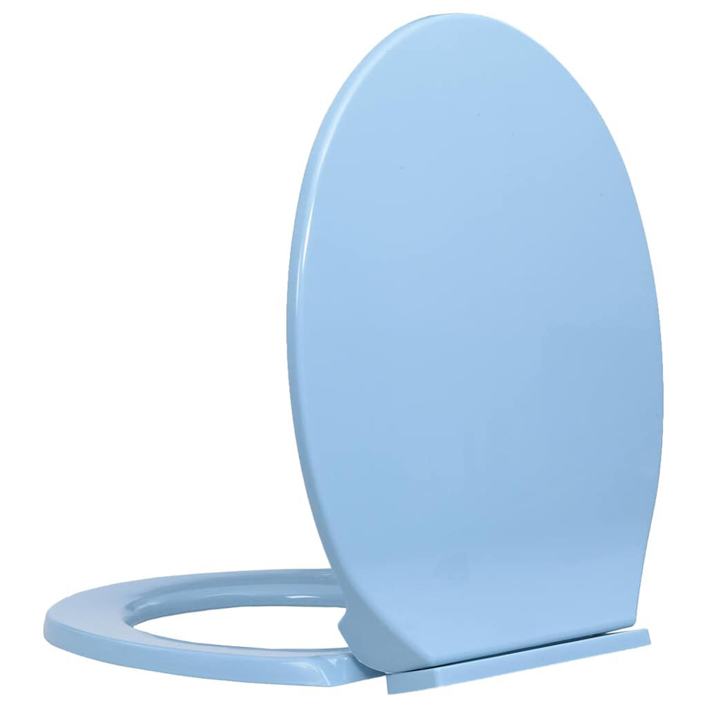 Irvine PP Oval Soft-Close Toilet Seat - Blue