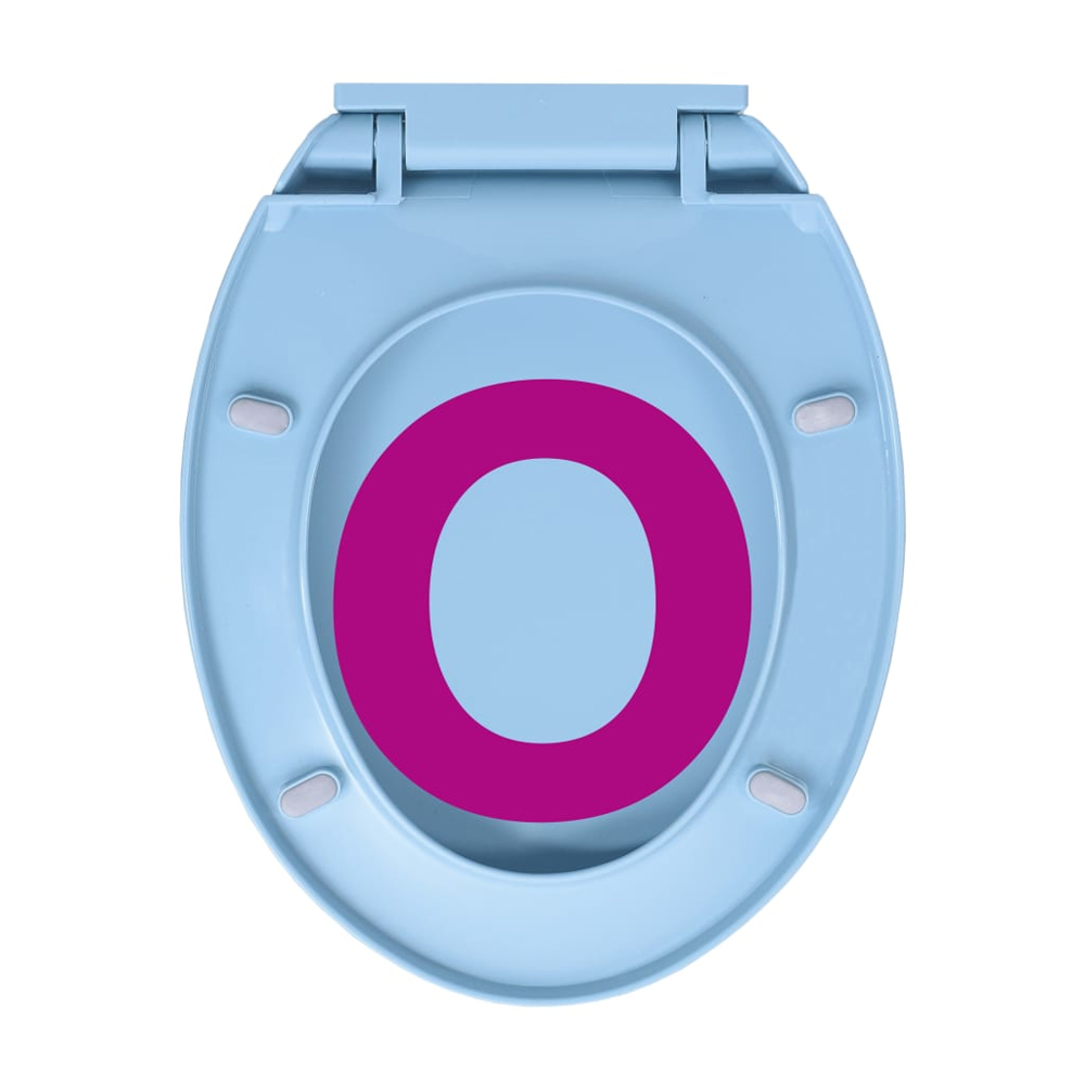 Irvine PP Oval Soft-Close Toilet Seat - Blue