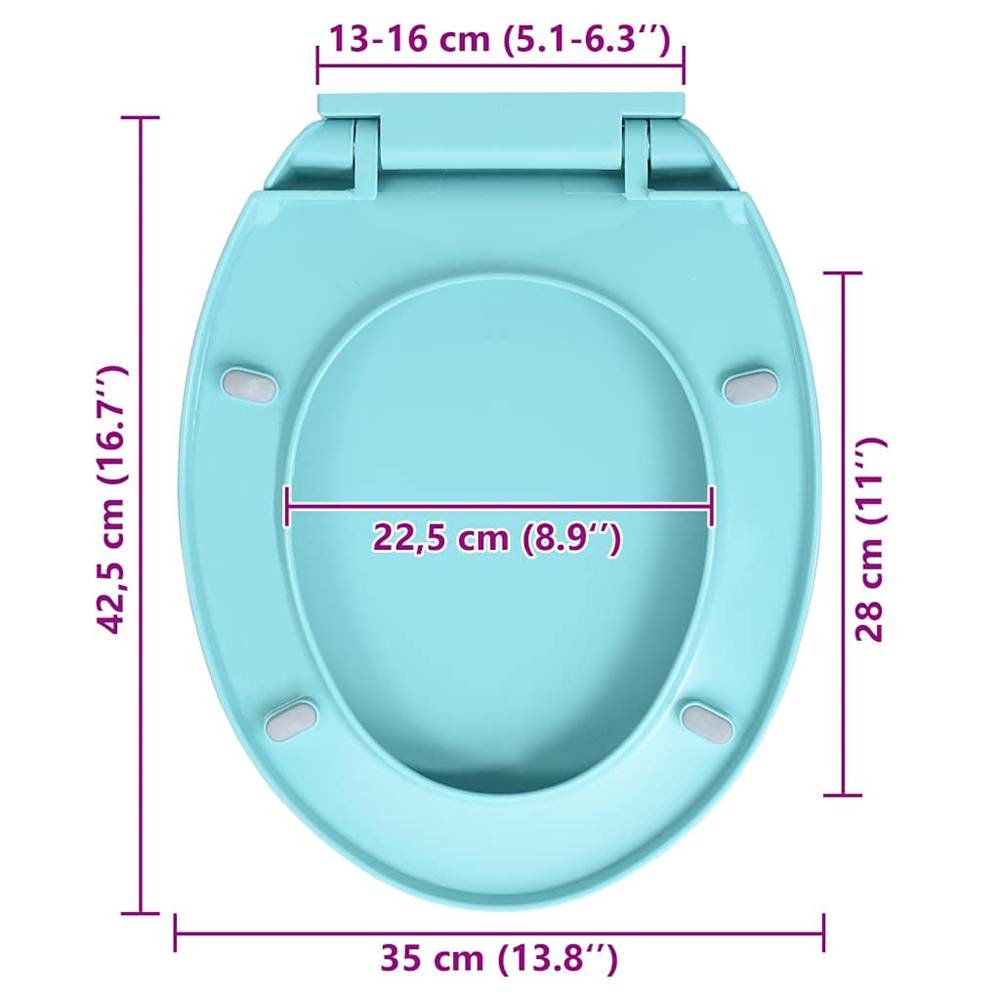 Irvine PP Oval Soft-Close Toilet Seat - Green