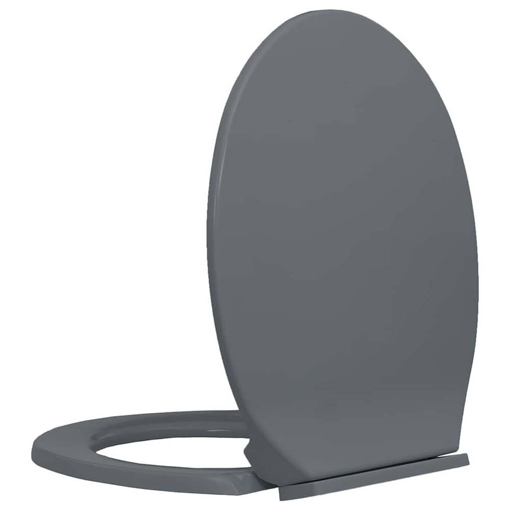 Irvine PP Oval Soft-Close Toilet Seat - Grey