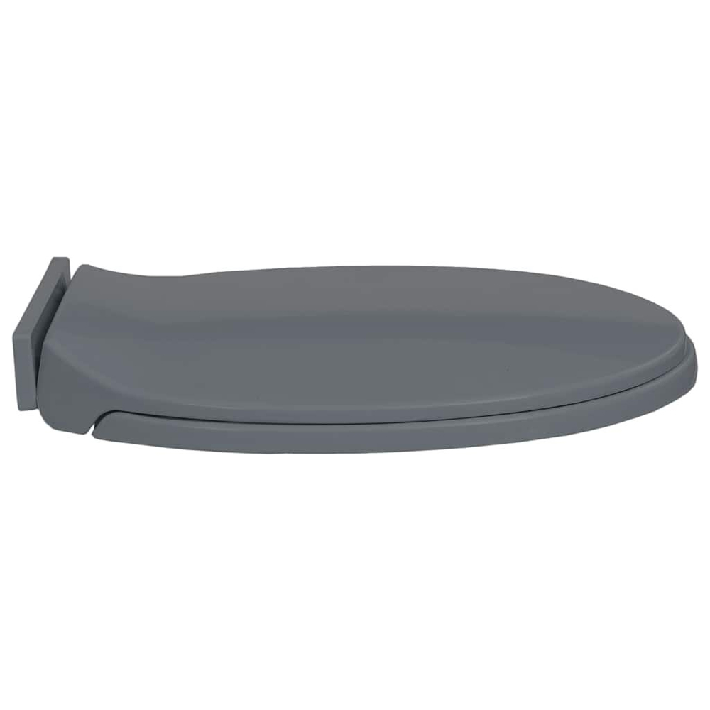 Irvine PP Oval Soft-Close Toilet Seat - Grey