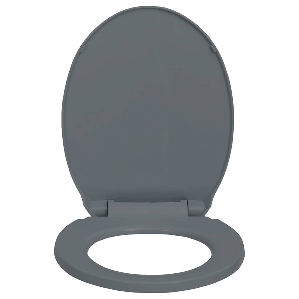 Irvine PP Oval Soft-Close Toilet Seat - Grey