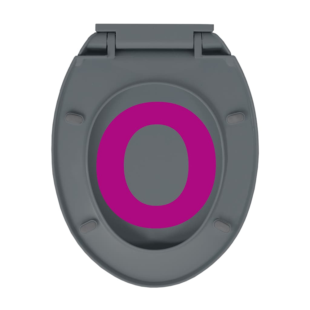 Irvine PP Oval Soft-Close Toilet Seat - Grey