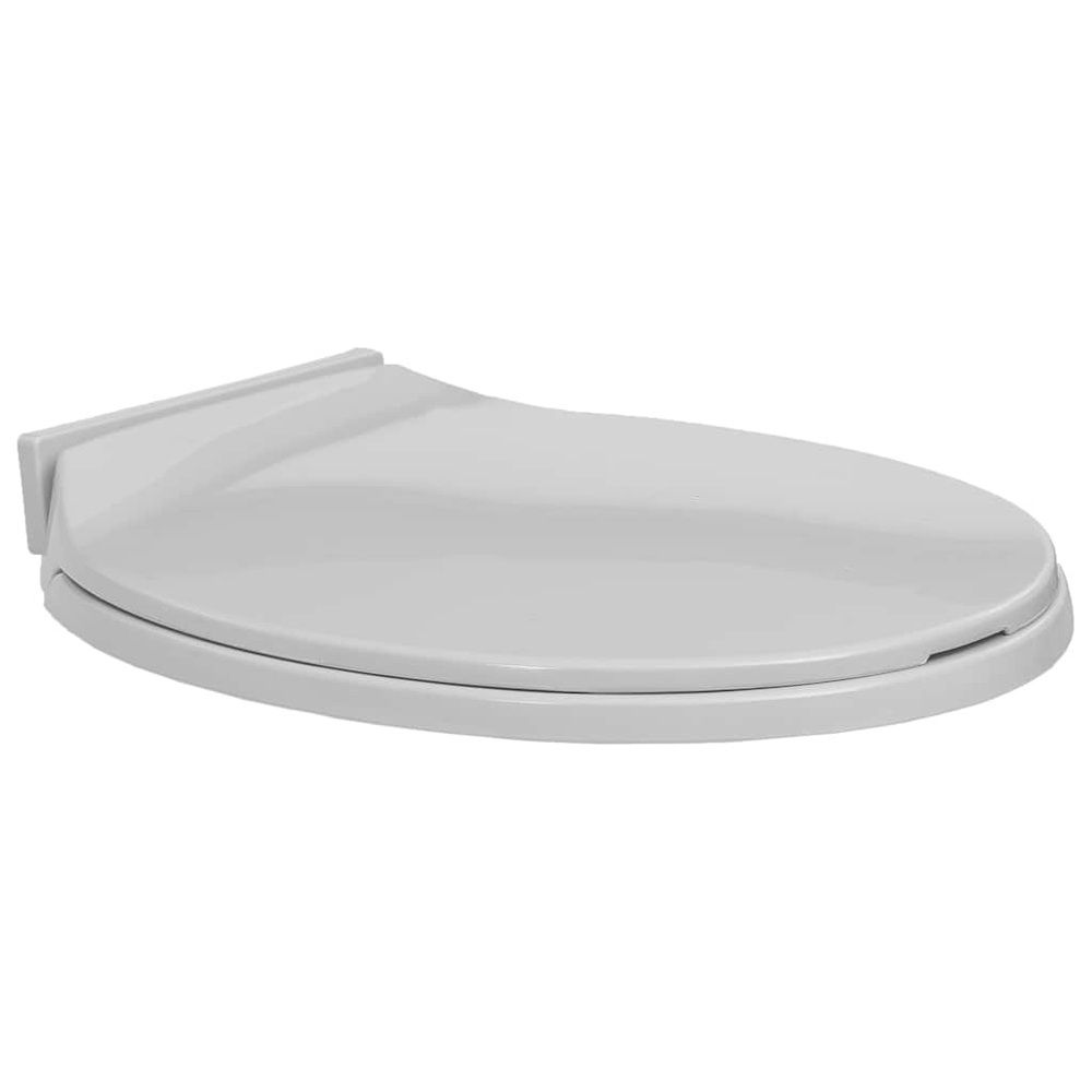 Irvine PP Oval Soft-Close Toilet Seat - Light Grey