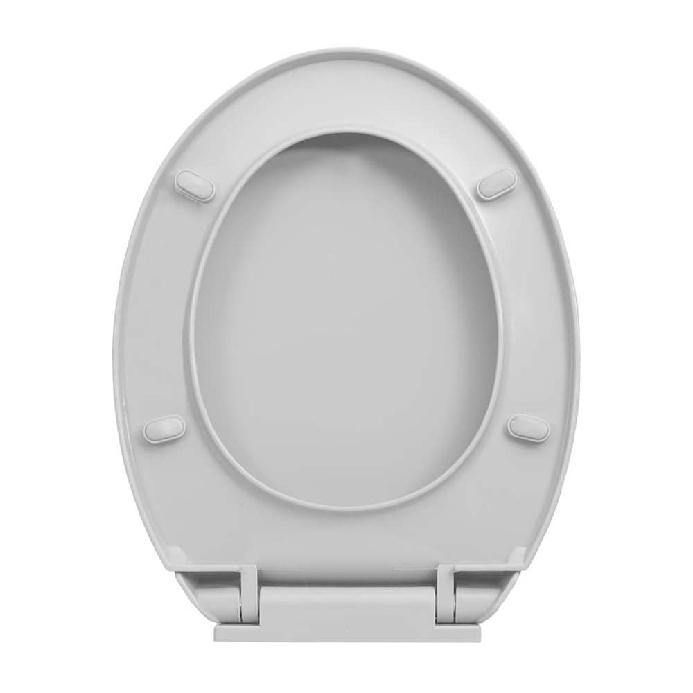Irvine PP Oval Soft-Close Toilet Seat - Light Grey