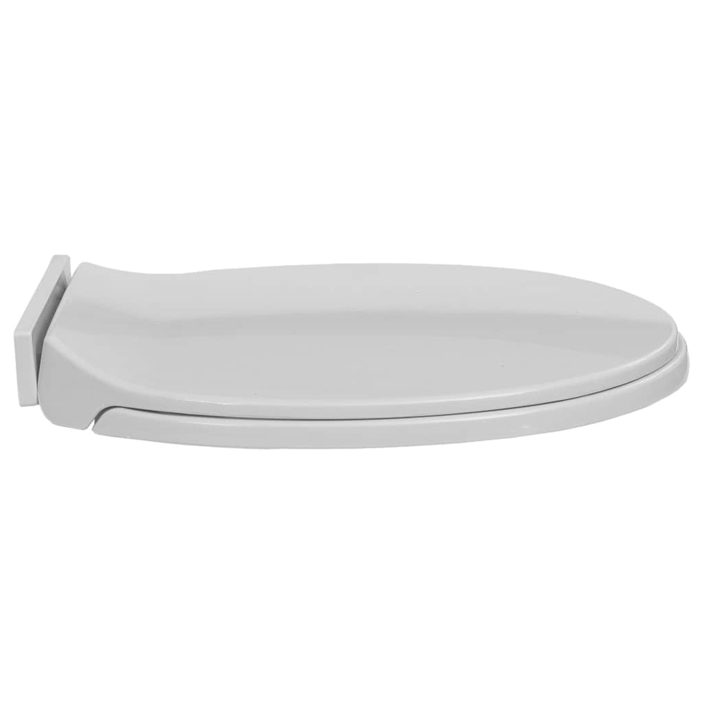 Irvine PP Oval Soft-Close Toilet Seat - Light Grey