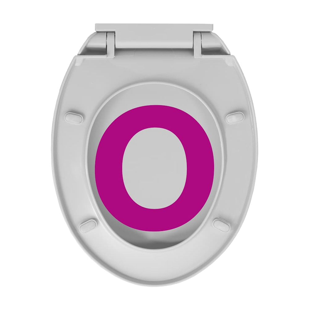 Irvine PP Oval Soft-Close Toilet Seat - Light Grey