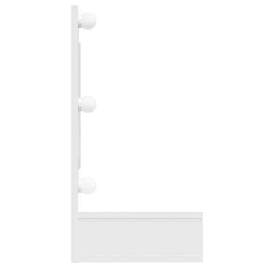 Irvine Wooden Wall Dressing Cabinet In White With LED