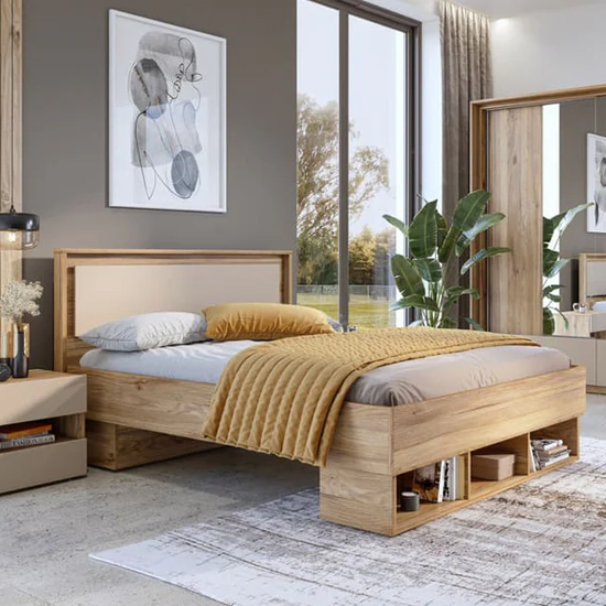 Irving Mirrored Wardrobe With 2 Sliding Doors In Mauvella Oak