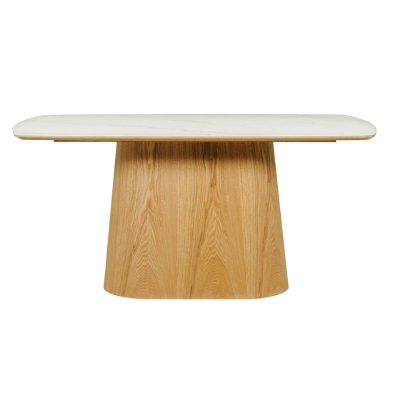 Irwin Ceramic Top Wooden Dining Table 1600mm In Sand