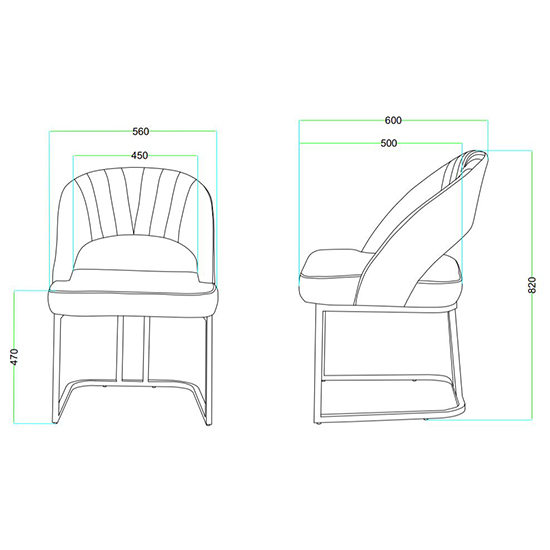 Isleworth Dark Grey Velvet Dining Chairs In Pair_7