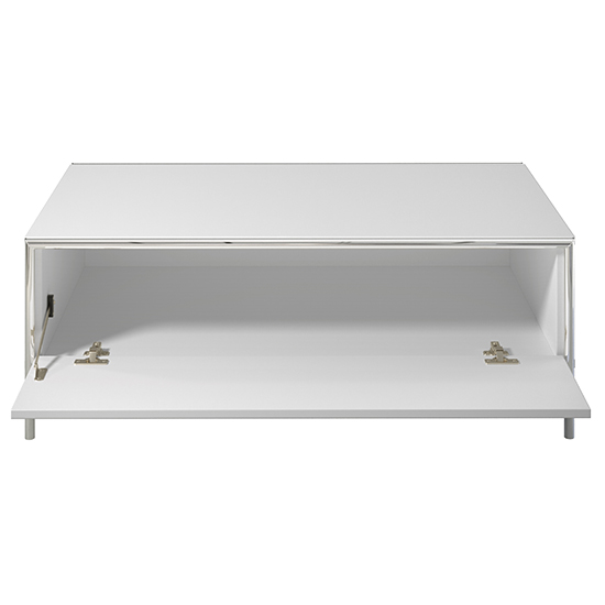 Isna High Gloss Coffee Table With 1 Flap Door In White_4